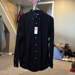 Polo by Ralph Lauren Men's Black Button Down Shirt